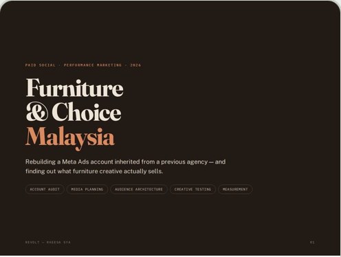 Furniture and Choice Malaysia case study cover.
